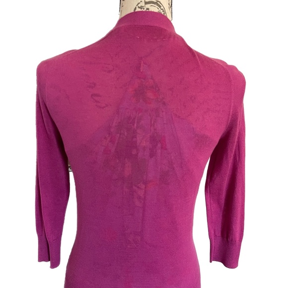 Trina Turk Rasberry Cardigan P/Small - Picture 2 of 9